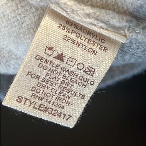 Hem & thread Cozy Cream and Gray Patterned Hoodie - Picture 8 of 8